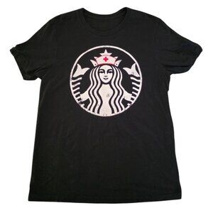 Starbucks Nurse Graphic T-Shirt Black Tee Coffee Lover Gift Idea